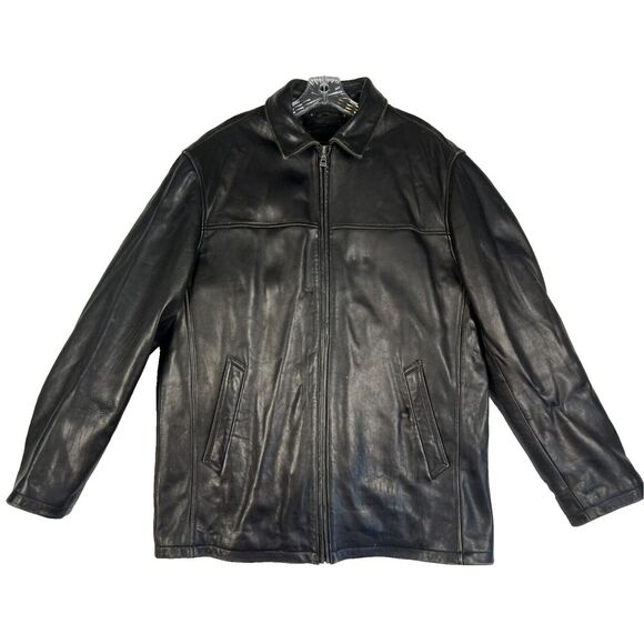 Vintage Wilson Leather Jacket Mens Large Wool Thinsulate